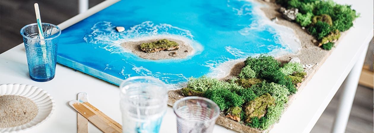 Zelf een 3D schilderij maken met epoxy