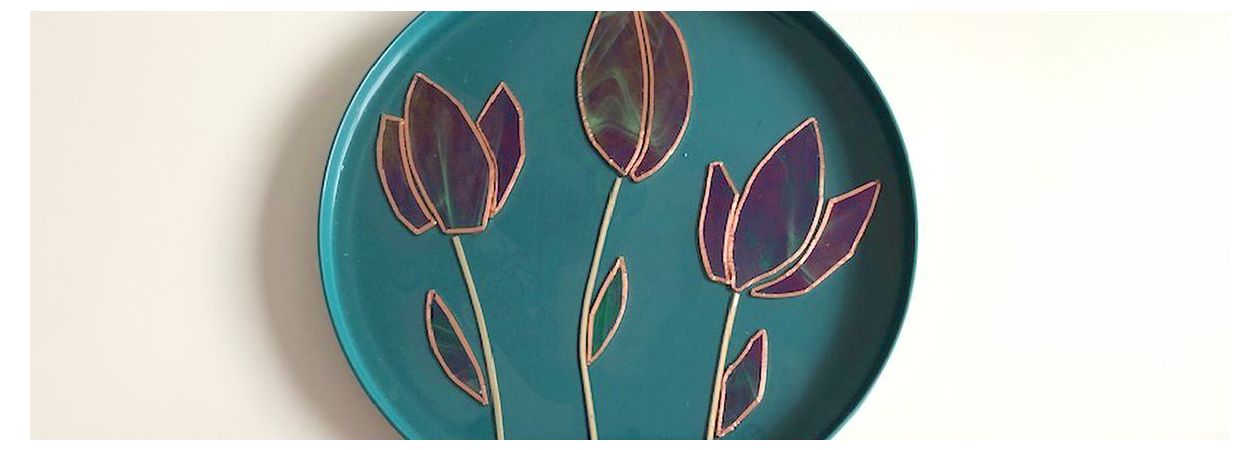 Glas in lood bloemen in epoxy giethars gieten – een uniek en creatief project