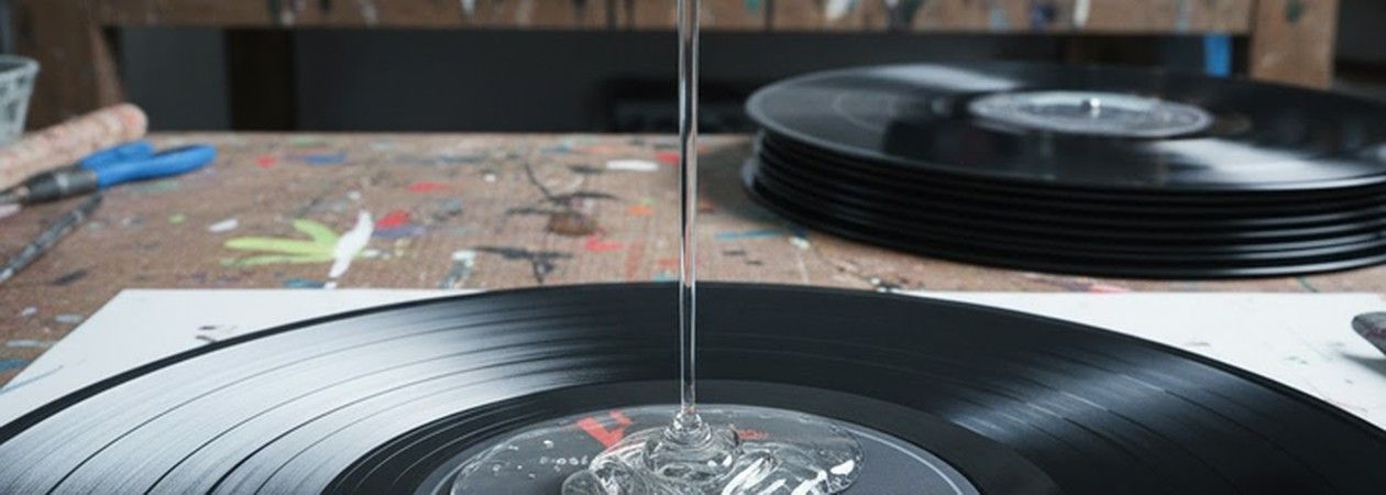 Lp's afgieten met Epoxy giethars