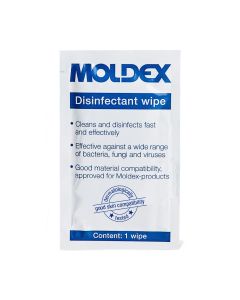 Afbeelding van een paketje met desinfectie doekjes van Moldex