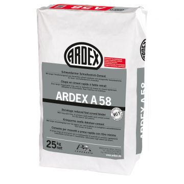 Ardex A58 Krimparme snelle dekvloer cement